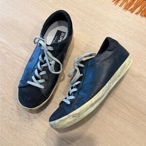 Golden Goose Black Skate Superstar Low Top Sneakers